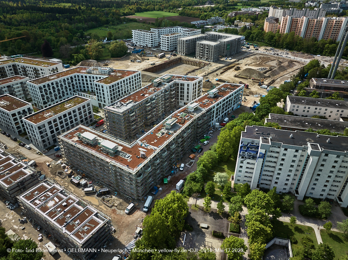 17.05.2023 - Pandion Verde und Baustelle Alexisquartier in Neuperlach